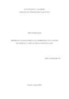 prikaz prve stranice dokumenta Priprema i karakterizacija hibridnih celuloznih materijala s metalnim nanočesticama
