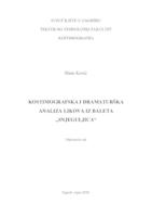 prikaz prve stranice dokumenta Kostimografska i dramaturška analiza likova iz baleta "Snjeguljica"