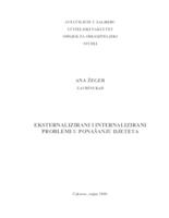 prikaz prve stranice dokumenta Eksternalizirani i internalizirani problemi u ponašanju djeteta