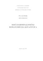 prikaz prve stranice dokumenta Dječji kriminalistički romani Hrvoja Kovačevića
