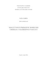 prikaz prve stranice dokumenta Mogućnosti primjene mobilnih uređaja u razrednoj nastavi