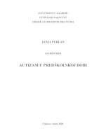 prikaz prve stranice dokumenta Autizam u predškolskoj dobi