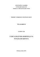 prikaz prve stranice dokumenta Utjecaj razvoda roditelja na ponašanje djeteta
