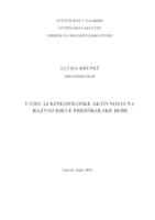 prikaz prve stranice dokumenta Utjecaj kineziološke aktivnosti na razvoj djece predškolske dobi