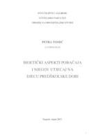 prikaz prve stranice dokumenta Bioetički aspekti pobačaja i njegov utjecaj na djecu predškolske dobi