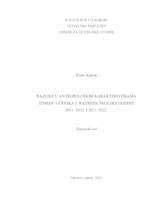 prikaz prve stranice dokumenta Razlike u antropološkim karakteristikama između učenika 5. razreda školske godine 2011./2012. i 2021./2022.