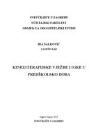 prikaz prve stranice dokumenta Kineziterapijske vježbe i igre u predškolsko doba 