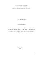 prikaz prve stranice dokumenta Prikaz emocija u dječjim likovnim radovima slikarskim tehnikama