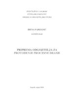 prikaz prve stranice dokumenta Priprema odgojitelja za provođenje procesne drame