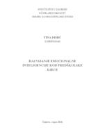 prikaz prve stranice dokumenta Razvijanje emocionalne inteligencije kod predškolske djece