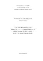 prikaz prve stranice dokumenta Percepcija i stavovi odgojitelja i roditelja o međusobnoj suradnji i partnerskom odnosu