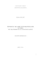 prikaz prve stranice dokumenta Transkripcija pop - rock skladbi svjetski poznatih pop - rock glazbenika za gudački kvartet