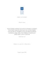 prikaz prve stranice dokumenta Najvažniji aspekti jugoslavenske vanjske politike nakon razlaza sa Sovjetskim savezom do normalizacije međusobnih odnosa (1948. - 1956.) na temelju napisa iz dnevnog lista Vjesnik