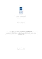 prikaz prve stranice dokumenta Razvoj grada Zagreba za vrijeme gradonačelnika Adolfa Mošinskog 1892. - 1904.