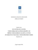 prikaz prve stranice dokumenta Od Cavtata do Cavtata. Vojne operacije na Južnom bojištu od srpsko-crnogorskog zauzeća Cavtata do njegova vraćanja u ruke hrvatske vojske.