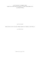 prikaz prve stranice dokumenta Organizacija rada prijamnog odjela hotela