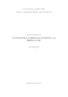 prikaz prve stranice dokumenta Automatska evidencija studenata na predavanju