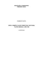 prikaz prve stranice dokumenta Opis i održavanje porivnog motora Nanni Diesel 4.390 TDI