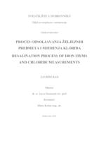 prikaz prve stranice dokumenta Proces odsoljavanja željeznih predmeta i mjerenja klorida