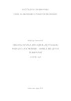 prikaz prve stranice dokumenta Organizacijska struktura hotelskih poduzeća: primjer poduzeća hotel Bellevue Dubrovnik