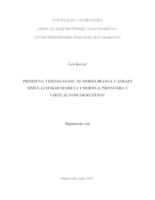 prikaz prve stranice dokumenta Primjena tehnologije 3D modeliranja u izradi simulacijskih modela i modela prostora u virtualnom okruženju