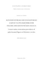 prikaz prve stranice dokumenta Konzervatorsko-restauratorski zahvat na polikromiranim figuricama Djeteničkih jaslica