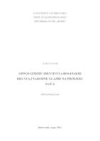 prikaz prve stranice dokumenta Odnos između identiteta bosanskih Hrvata i narodne glazbe na primjeru Jajca