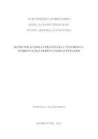 prikaz prve stranice dokumenta Komunikacijska strategija vinara Dubrovačko-neretvanske županije