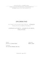 prikaz prve stranice dokumenta Automati sa svojstvom učenja - primjeri simulacija izvođenja modela