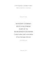 prikaz prve stranice dokumenta Konzervatorsko restauratorski zahvat na neobaroknoj komodi