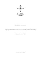 prikaz prve stranice dokumenta Utjecaj valutne klauzule i eurizacije u Republici Hrvatskoj