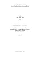 prikaz prve stranice dokumenta Poslovno komuniciranje u organizaciji