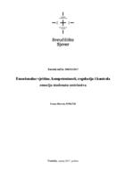 prikaz prve stranice dokumenta Emocionalne vještine, kompetentnosti, regulacija i kontrola emocija studenata studija sestrinstva