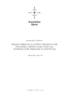 prikaz prve stranice dokumenta Izrada uređaja za toplo oblikovanje polimera i ispitivanje utjecaja temperature prerade na postupak