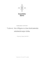 prikaz prve stranice dokumenta Važnost due diligence-a kao instrumenta minimiziranja rizika