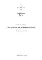 prikaz prve stranice dokumenta Proces zdravstvene njege bolesnika kod perforativne ozljede oka