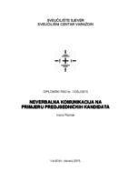 prikaz prve stranice dokumenta Neverbalna komunikacija na primjeru predsjedničkih kandidata