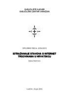 prikaz prve stranice dokumenta Istraživanje stavova o internet trgovinama u Republici Hrvatskoj