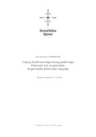 prikaz prve stranice dokumenta Utjecaj društveno odgovornog poslovanja Podravke d.d. na potrošače Koprivničko-križevačke županije