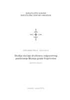 prikaz prve stranice dokumenta Studija slučaja društveno odgovornog poslovanja Muzeja grada Koprivnice