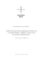 prikaz prve stranice dokumenta Nepravilnosti rasterskih elemenata u fleksotisku i njihov utjecaj na kvalitetu proizvoda