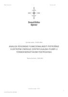 prikaz prve stranice dokumenta Analiza pogonske funkcionalnosti i potrošnje električne energije centrifugalnih pumpi u termoenergetskom postrojenju