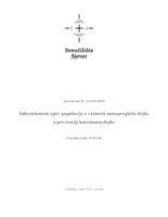 prikaz prve stranice dokumenta Informiranost opće populacije o važnosti samopregleda dojke u prevenciji karcinoma dojke