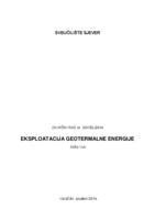 prikaz prve stranice dokumenta Eksploatacija geotermalne energije
