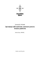 prikaz prve stranice dokumenta Upravljanje LED matričnim zaslonom pomoću Arduino platforme