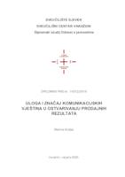 prikaz prve stranice dokumenta Uloga i značaj komunikacijskih vještina u ostvarivanju prodajnih rezultata