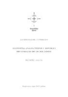prikaz prve stranice dokumenta Statistička analiza štednje u Republici Hrvatskoj od 2007. do 2018. godine