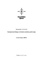 prikaz prve stranice dokumenta Značaj kontrolinga u kriznim uvjetima poslovanja