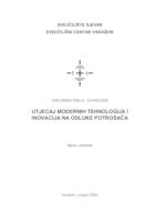 prikaz prve stranice dokumenta Utjecaj modernih tehnologija i inovacija na odluke potrošača