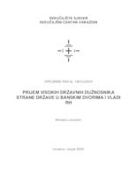 prikaz prve stranice dokumenta Prijem visokih državnih dužnosnika strane države u Banskim dvorima i Vladi RH